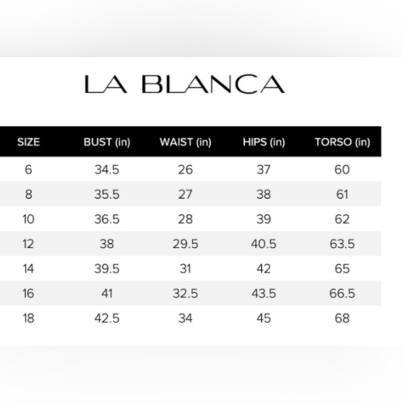 LA BLANCA Tummy control,crisscross V-neck keyhole,ruched,padded,adjust straps - Picture 13 of 13